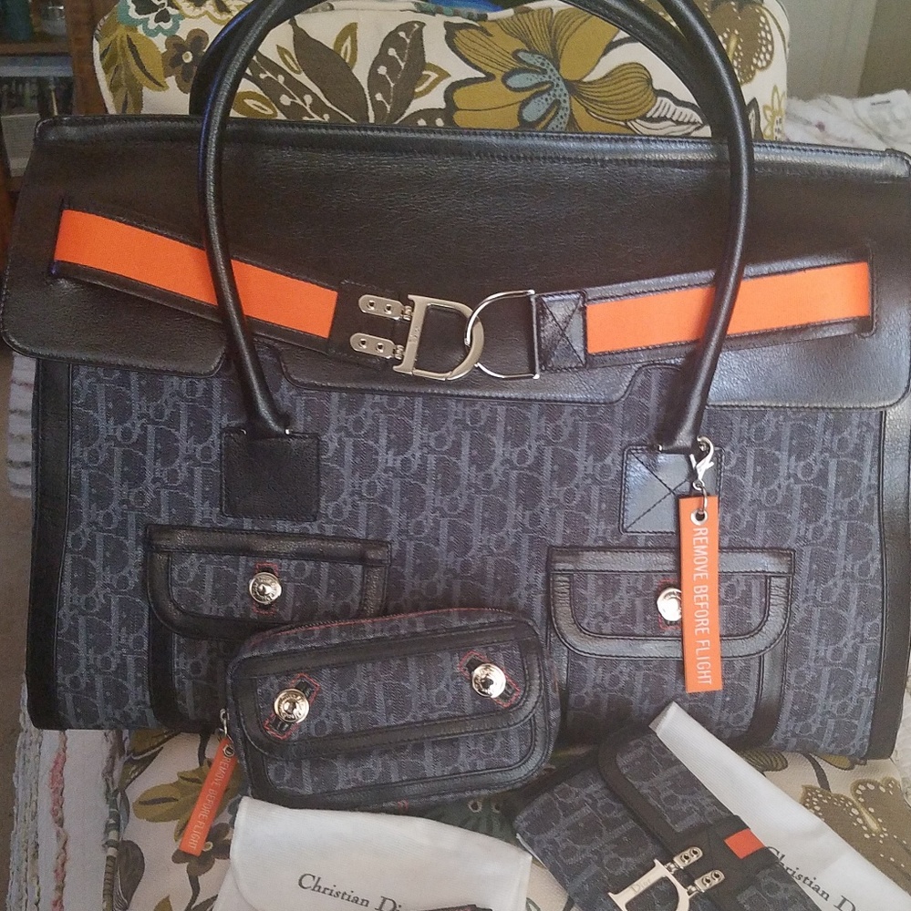 ❤❤❤CHRISTIAN DIOR FLIGHT Weekend Tote